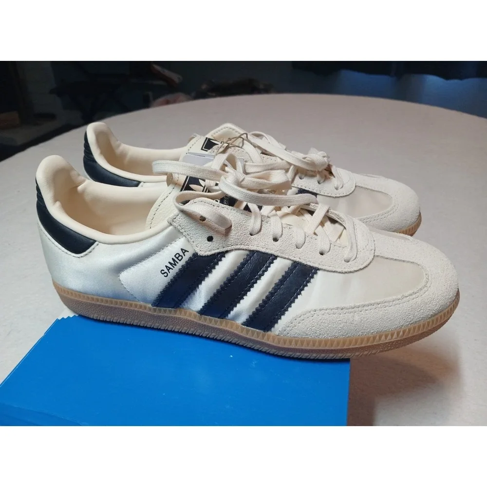 Adidas Samba OG Cream White Core Black Gum GS JQ3644 NEW‎ Size 7
